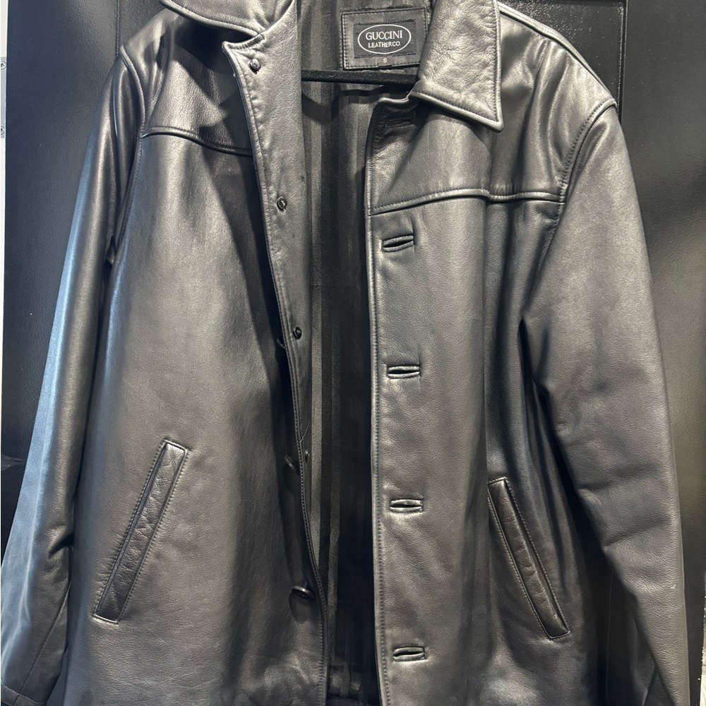 Men's Black Leather Jacket